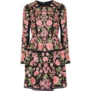 Needle and Thread Floral Embroidered & Beaded Mini Dress